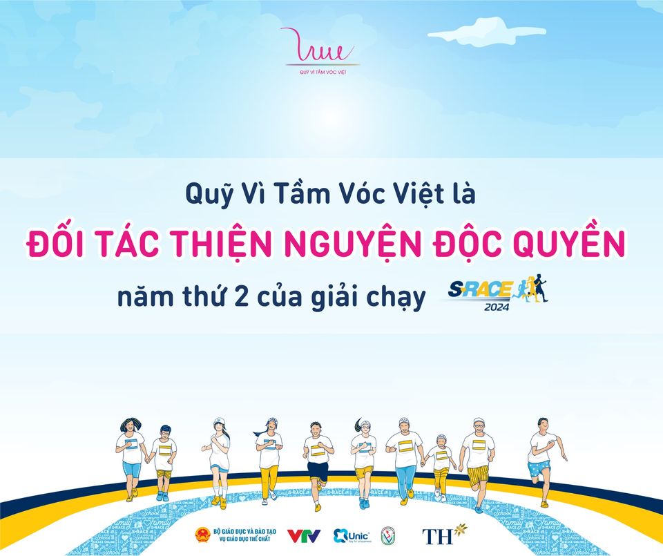 Quỹ Vì Tầm Vóc Việt trở thành Đối tác Thiện nguyện độc quyền năm thứ hai của giải chạy S-Race 2024!